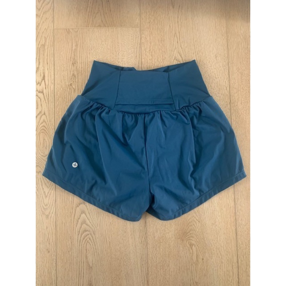Halara High Waisted Flowy 2-in-1 Active Shorts Teal Blue Small Pocket 928GF - Picture 2 of 8